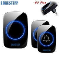 New Home Welcome Doorbell Intelligent Wireless Doorbell Waterproof 300M Remote EU AU UK US Plug Smart Door Bell Chime