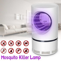 New Mosquito Killer Lamp LED Fly Bug Insect Killer Trap Physical Anti Mosquito Night Light USB Charging- White - 5W White