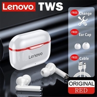 NEW Original Lenovo LP1 TWS Wireless Earphone Bluetooth 5.0 Dual Stereo Noise Reduction Bass Touch Control Long Standby 300mAH