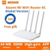 NEW Original Xiaomi Mi WIFI Router 4C 64 RAM 300Mbps 2.4G 802.11 b/g/n 4 Antennas Band Wireless Routers WiFi Repeater APP Control - Original US Plug