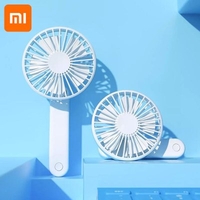 NEW Qualitell Handheld Folding Fan Three-speed wind speed Outdoor indoor Mini Fan USB Charging Fan From Xiaomi Youpin - White China