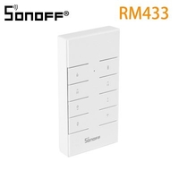 New SONOFF RM433 BASE 8 Keys Multipurpose Custom 433 MHz RF Remote Controller Works with RF Slampher 4CH Pro TX Series RF Bridge