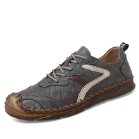 New Style Leather Shoes Men First Layer Leather Shoes Comfortable And Breathable Lightweight Leather Casual Shoes Soft Sole Sneakers