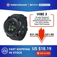 New Zeblaze VIBE 3 Flagship Rugged Smartwatch 33-month Standby Time 24h All-Weather Monitoring Smart Watch For IOS And Android