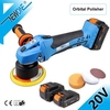 NEWONE 20V Dual Action Orbital Polisher DA Car Polishing Tool Variable Speed Sander Buffing Waxing Machine 125mm M10 Polishing Pad