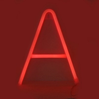 Night Light Neon Alphabet Lamp 26 Letters Number Color Change for Birthday Wedding Party Bedroom Wall Hanging Decor Light Night