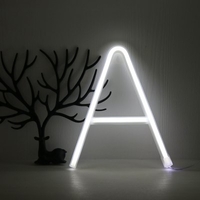 Night Light Neon Alphabet Lamp 26 Letters Number Color Change for Birthday Wedding Party Bedroom Wall Hanging Decor Light Night