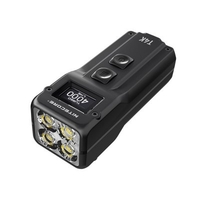 Nitecore T4K 4 * XP-L2 4000LM Ultra High Brightness OLED Display EDC Keychain Flashlight
