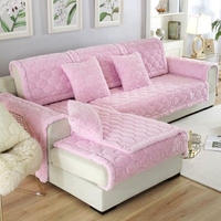 Non-slip Sofa Towel Autumn and Winter Wide-brimmed Rabbit Fur Sofa Cushion FabricSimple Plush Sofa Cover Custom