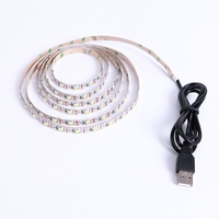 Non-waterproof 5V USB Power LED Strip lights White/Warm White/Red/Green/Blue 2835 SMD HDTV TV Desktop PC Screen TV Background Lighting