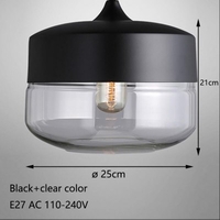 Nordic Modern Hanging Glass Pendant Lamp Fixtures E27 E26 LED Pendant Lights for Kitchen Restaurant Bar Living Room Bedroom
