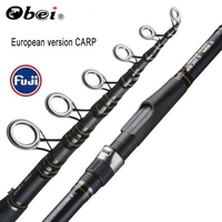 Obei Carp Fishing Rod 3.3 3.6m Carbon Fiber Telescopic Spinning Rod pesca 3.25lb power 80-200g Hard Pole