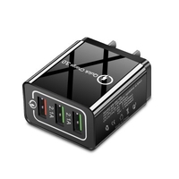 OLAF Quick Charger QC 3.0 3-port USB Fast Charging Adapter for Xiaomi mi note 10 Huawei Samsung