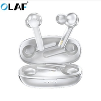 OLAF Touch Operation Bluetooth Wireless Earphones Auto Connect Stereo Earbuds HD Call 2200mAh Type-C For Smart phones Android With Microphone Sports