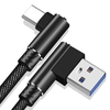 OLAF Type C Cable 2.4A Fast Charging 90 Degree Elbow USB Cable For Samsung Huawei Xiaomi