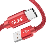 OLAF USB Type-C Cable Fast Charge Data Cable for Iphone X Samsung Galaxy S8 Note 9 Huawei Mate 20