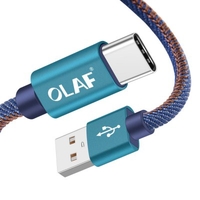 OLAF USB Type-C Cable Fast Charge Data Cable for Iphone X Samsung Galaxy S8 Note 9 Huawei Mate 20