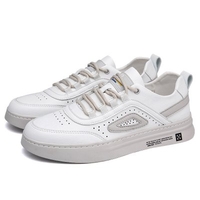 OPL Walking Shoes Handmade Korean Version Of Casual Shoes Clean And Adolescents Flat White Shoes Men