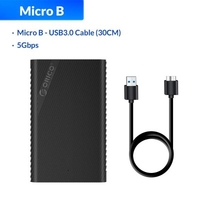 ORICO 2.5 Inch HDD Case SATA 3.0 to USB 3.0 5 Gbps 4TB HDD SSD Enclosure Support UASP HD External Hard Disk Box Black/White
