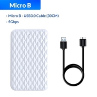 ORICO 2.5 Inch HDD Case SATA 3.0 to USB 3.0 5 Gbps 4TB HDD SSD Enclosure Support UASP HD External Hard Disk Box Black/White