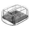 ORICO 6239U3-C-CR Transparent Series 3.5 inch Double Bit USB3.0 Offline Copy Hard Disk Dock Compatible with multi-system Windows / Mac / Linux