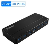 ORICO 7 Port USB 3.0 HUB with 12V Power Adapter USB Splitter OTG Adapter For Desktop Laptop PC Computer Accessories