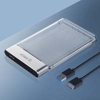 ORICO Aluminum 4TB USB 3.0 External Hard Drive Disk Enclosure HighSpeed Case for 2.5In SATA HDD SSDSupport UASP SATAIII