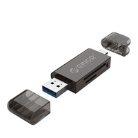 Orico CDR02 Card Reader USB 3.0 2-in-1 SD / Micro SD TF OTG Smart Storage Type-C Reader PC Laptop High Speed Adapter