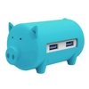 ORICO H4018-U3-BL 3-port USB3.0 Piggy Hub Converter TF / SD Card Slot Card Reader Support OTG Function Cute and Compact Appearance Multi-port USB3.0 Expansion