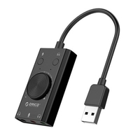ORICO SC2-BK USB Multi-function Drive-free External Sound Card