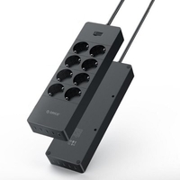 ORICO Universal Electrical Socket EU Plug Smart Extension Power Strip Home Office Surge Protector 4 6 8 AC with 5 USB