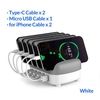 ORICO USB Charger Station Dock with Holder 40W 5V2.4A 5 USB Charging Free USB Cable for iphone ipad PC Kindle Tablet