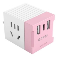 Orico USB Small Cube Socket with USB Charging Type-C Plurality Board Electric Plug Adapter
