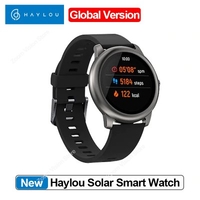 Original Haylou Solar LS05 Smart Watch Sport Metal Round Case Heart Rate Sleep Monitor IP68 Waterproof 30 Day Battery iOS Android From Xiaomi YouPin