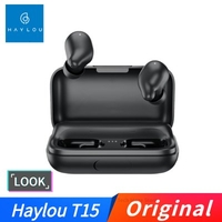 Original Haylou T15 Bluetooth Earphones Touch Control Wireless Headphones HD Stereo from Xiaomi youpin
