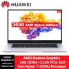 Original Huawei HONOR MagicBook 15 2020 AMD Ryzen 7nm R7 4700U/R5 4500U Processor 15.6inch Laptop 8GB/16GB RAM 256GB/512GB SSD Notebook