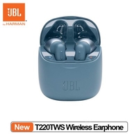 Original JBL T220TWS Wireless Headphones Bluetooth 5.0 True Wireless Earphones with Micphones Charging Case
