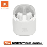 Original JBL T220TWS Wireless Headphones Bluetooth 5.0 True Wireless Earphones with Micphones Charging Case