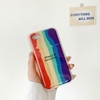 Original Liquid Silicone Rainbow Case For iPhone 11 Pro Max Case For iPhone 11 XS max XR 7 8 Plus Case Cover