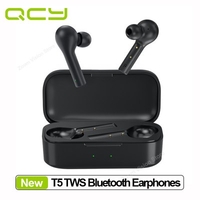 Original QCY T5 TWS Wireless Earphones Bluetooth 5.0 Touch Control Headphones Dual Microphones with Charging Box Xiaomi Ecosystem product