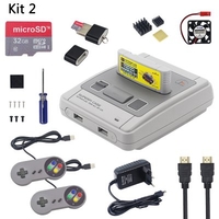 Original Retroflag SUPERPI CASE-J Raspberry Pi 3 Model B+ B NESPI ABS Box for RetroPie 32GB SD Card Gamepads Power Adapter