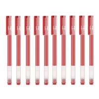 Original Xiaomi Mi 10 PCS Super Durable Writing Sign Pen 0.5mm Bullet Black Gel Pen