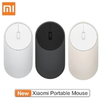 Original Xiaomi Mi Portable Wireless Mouse Game 2.4GHz Wifi Bluetooth 4.0 Dual Mode Connect Mouse - Gold China