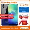 OUKITEL C15 Pro Android 9.0 Mobile Phone 3GB 32GB MT6761 Fingerprint Face ID 4G LTE Smartphone 2.4G 5G WiFi Waterdrop Screen