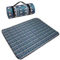 Outdoor Camping Mat Fashion Nation Style Printed Thickened Portable Moisture-proof Mat For Family Picnic Beach Child Playing Pad