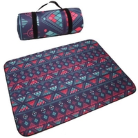 Outdoor Camping Mat Fashion Nation Style Printed Thickened Portable Moisture-proof Mat For Family Picnic Beach Child Playing Pad