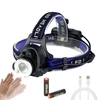 Outdoor LED Telescopic Zoom Headlight USB Charging Night Fishing Sensor Headlight