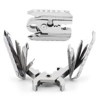 Outdoor Multitool Folding Knife Pliers Keychain Tool Stainless Steel Pliers