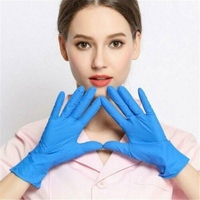 Pack of 100 Nitrile Disposable Gloves/ Powder Free/Latex Free/Food Grade Kitchen Gloves /Multi-Purpose Cleaning Glove