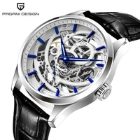 PAGANI DESIGN 1663 NEW Mens Watches Luxury Automatic Mechanical 100M Waterproof Leather Watches Sports Men